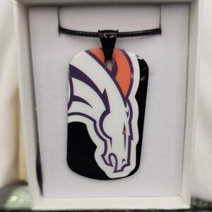 Denver Broncos Dog Tag Necklace